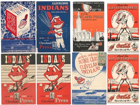 1921-1964 Cleveland Indians Program Lot (52 Different) 